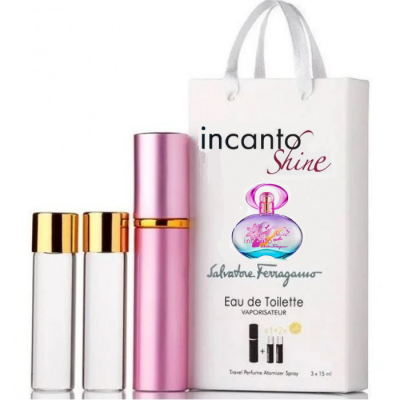 Парфюм женский Salvatore Ferragamo Incanto Shine с феромонами 3х15 мл