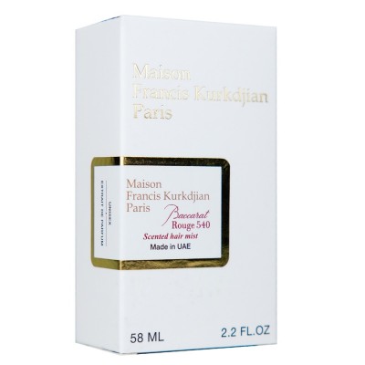 Maison Francis Kurkdjian Baccarat Rouge 540 Scented Hair Mist Perfume Newly унисекс 58 мл
