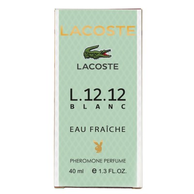 Lacoste L.12.12 Blanc Eau Fraiche Pheromone Parfum мужской 40 мл