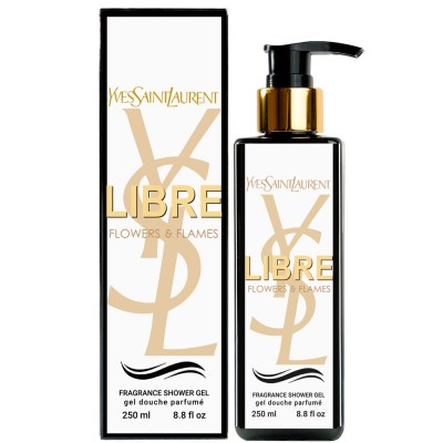Парфюмированный гель для душа Yves Saint Laurent Libre Flowers & Flames Exclusive EURO 250 мл